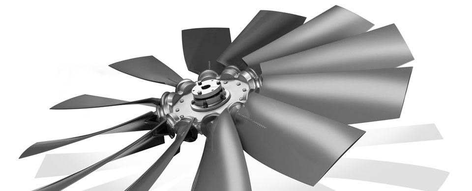 Крыльчатка лопасти осевой вентилятор multi-wing